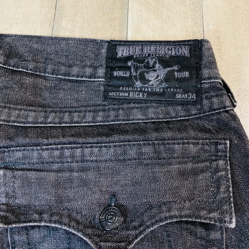 True‎ Religion Mens Jeans Ricky Flaps Relaxed Straight Size 38X34